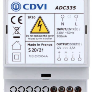 Alimentation à découpage 12 V 3 A CDVI ADC335