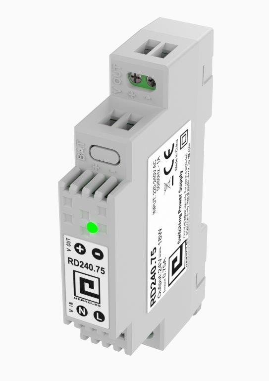 Alimentation à découpage rail DIN 1MOD 0,75 A 18 W HERACLES PCA-ALIMRD240.75