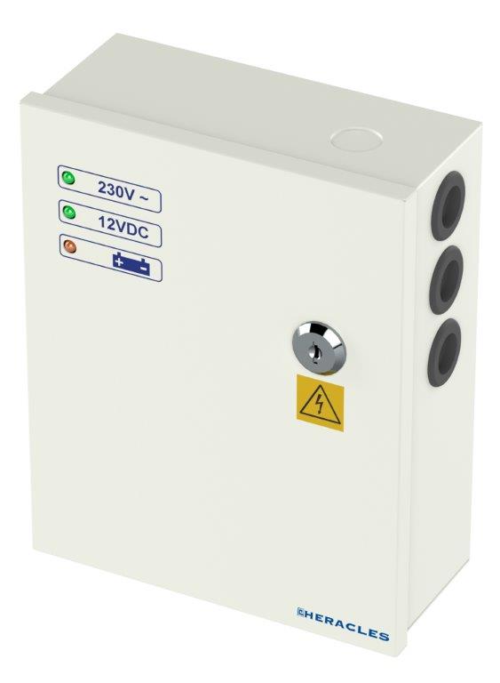 Alimentation secourue 12 V DC 3 A avec relais défaut HERACLES PCA-ALIM1203S2