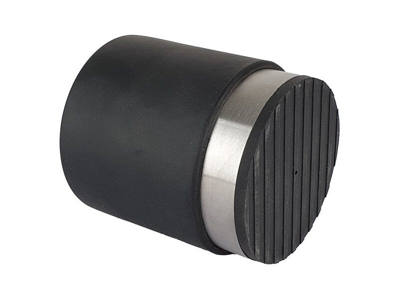 Bloque-porte ALPERTEC acier lisse noir Diam.8.5 x H.10 cm