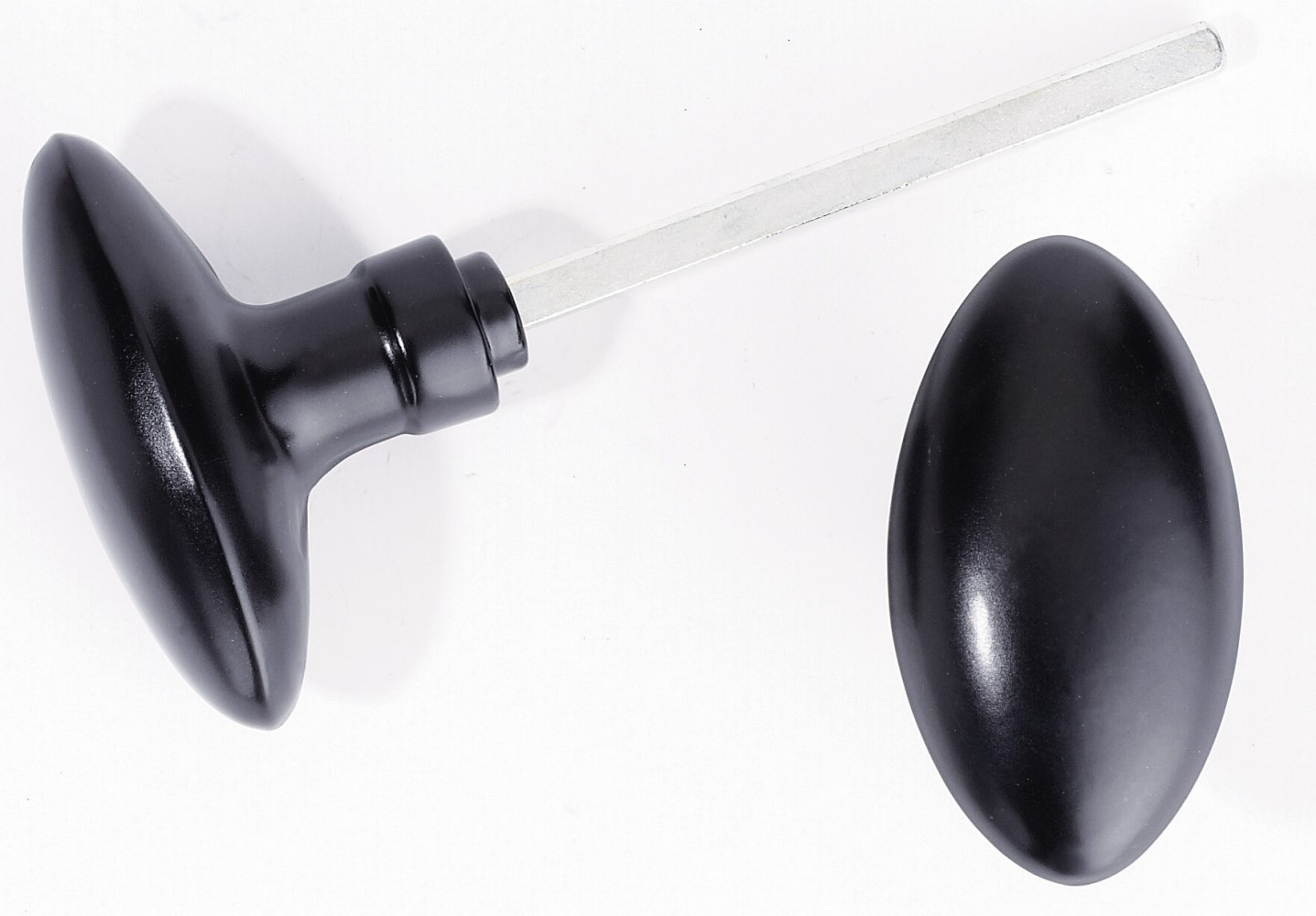 Lot de 2 boutons de porte Olive aluminium laqué