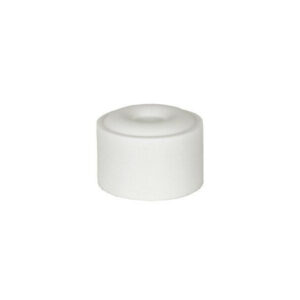 Lot de 4 butées de porte à fixer au sol ALPERTEC caoutchouc blanc D.4 cm x H. 2.5 cm