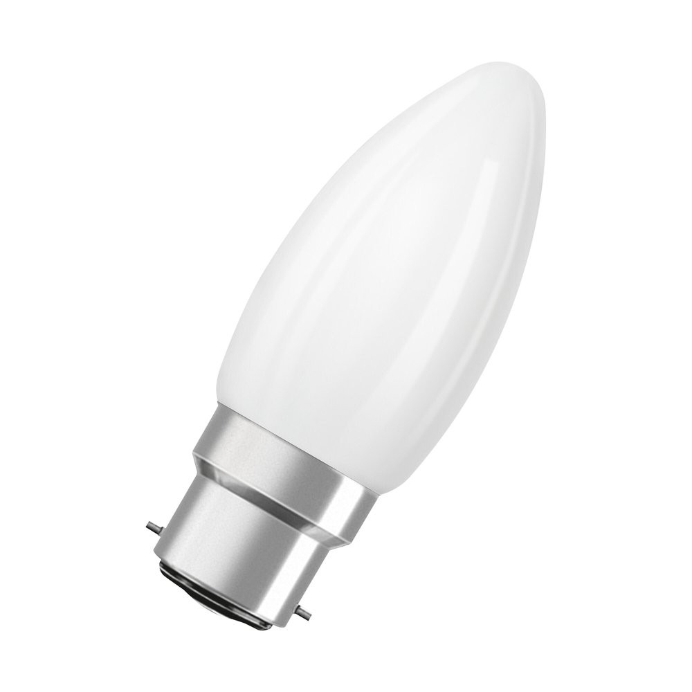 Ampoule led classique, flamme B22, 470lm , blanc chaud, dimmable, OSRAM