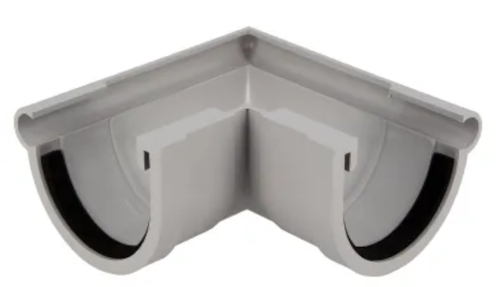 Angle extérieur à joint à 90° pour gouttière demi-ronde LG33 L 250 mm NICOLL AE33