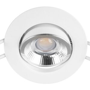 Spot encastré led orientable, CCT dimmable, 560 lumens, rond blanc ARIC