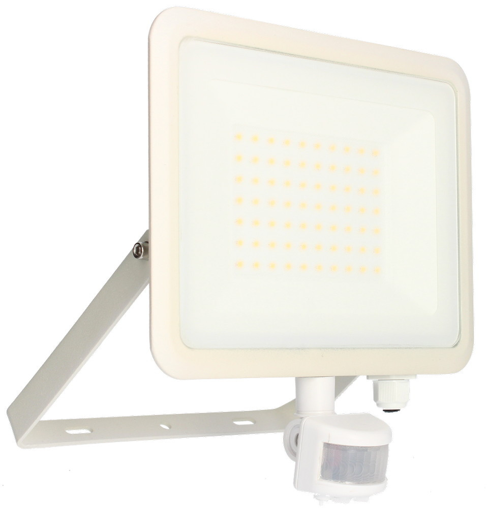 Projecteur mural KREON 2 - IP44, 50W, 4000K, 5000lm, Blanc - Détecteur IR