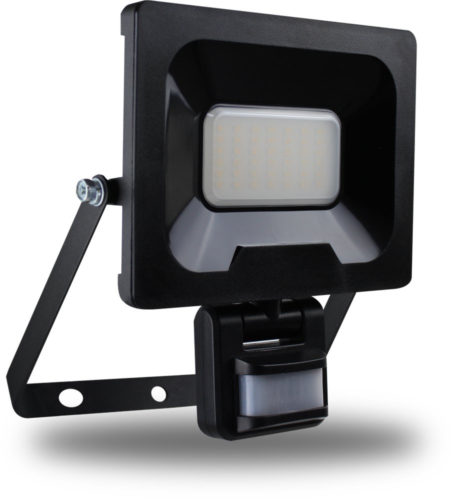 Projecteur Mural NINO 30W 2400lm - Detecteur de Mouvement - Noir
