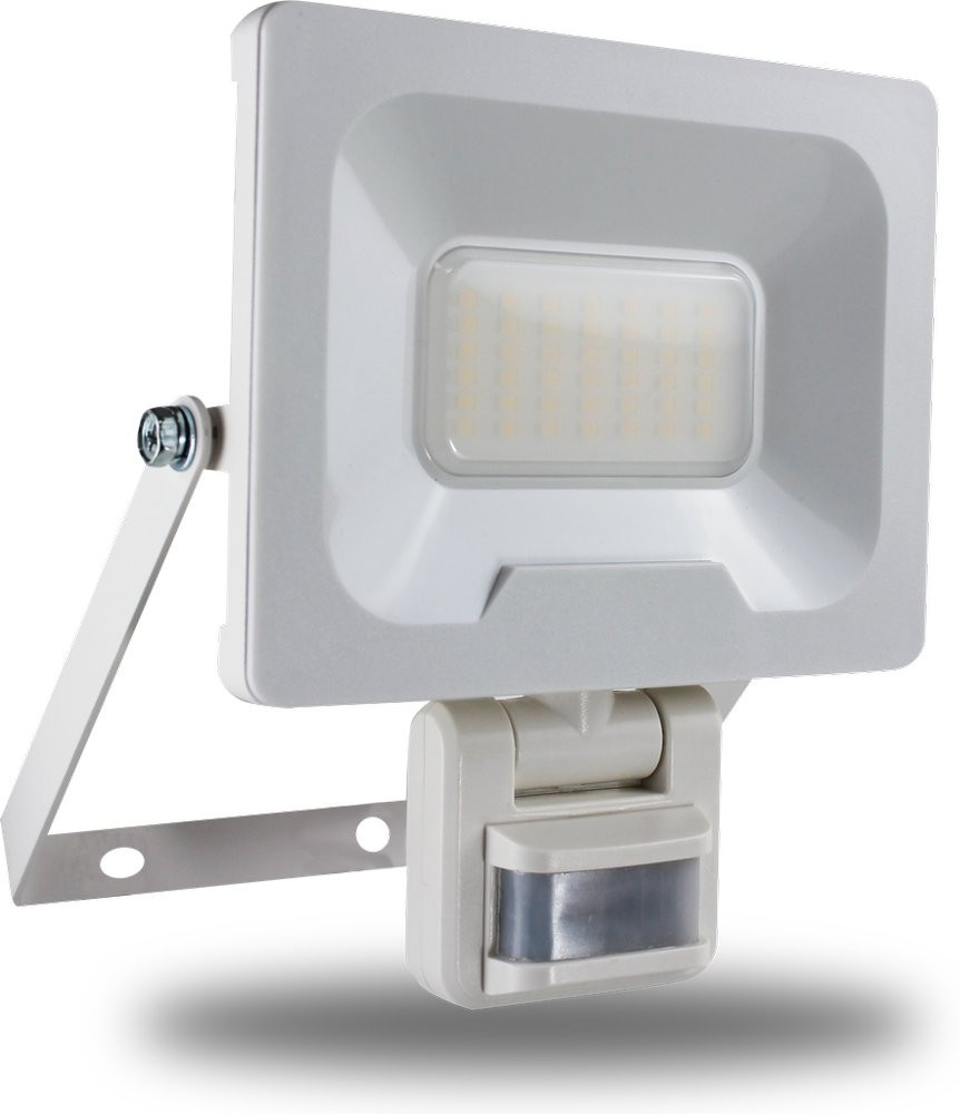Projecteur Mural NINO 50W 4000lm - Detecteur de Mouvement - Blanc