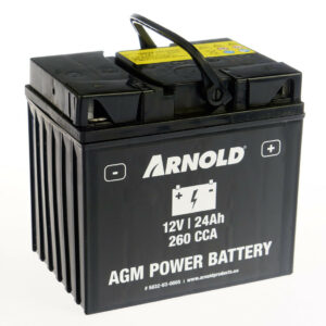 Batterie AZ105/AGM 12-24 pour tracteur tondeuse, + terminal droite