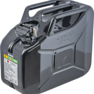 Bidon à carburant métallique, 10 l, noir