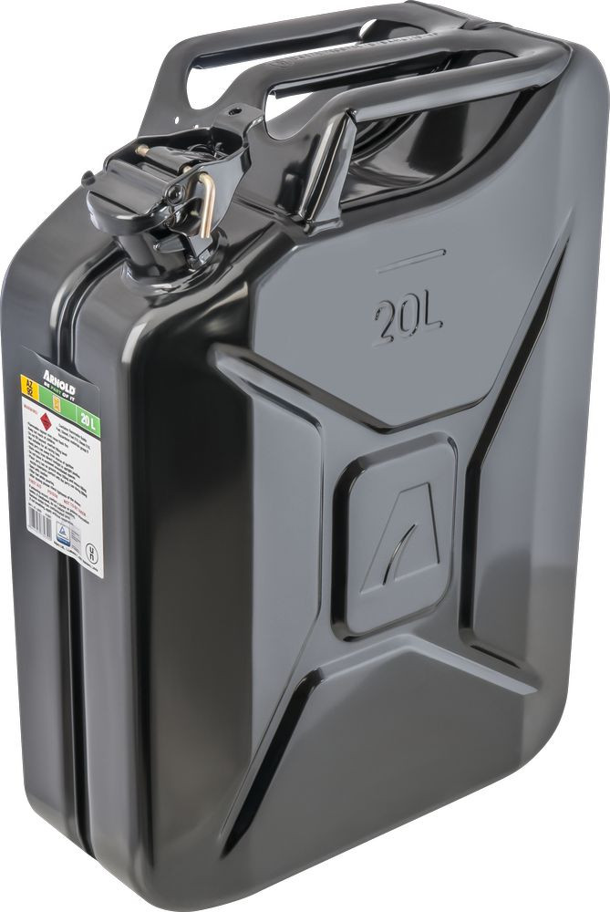 Bidon à carburant métallique, 20 l, noir