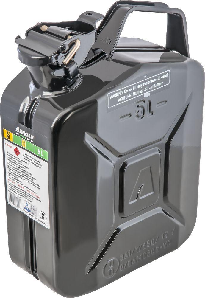 Bidon à carburant métallique, 5 l, noir