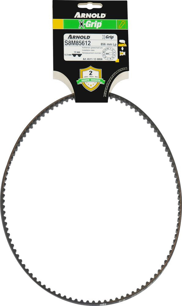 Courroie dentée trapézoïdale X-Grip de type 120S8M856