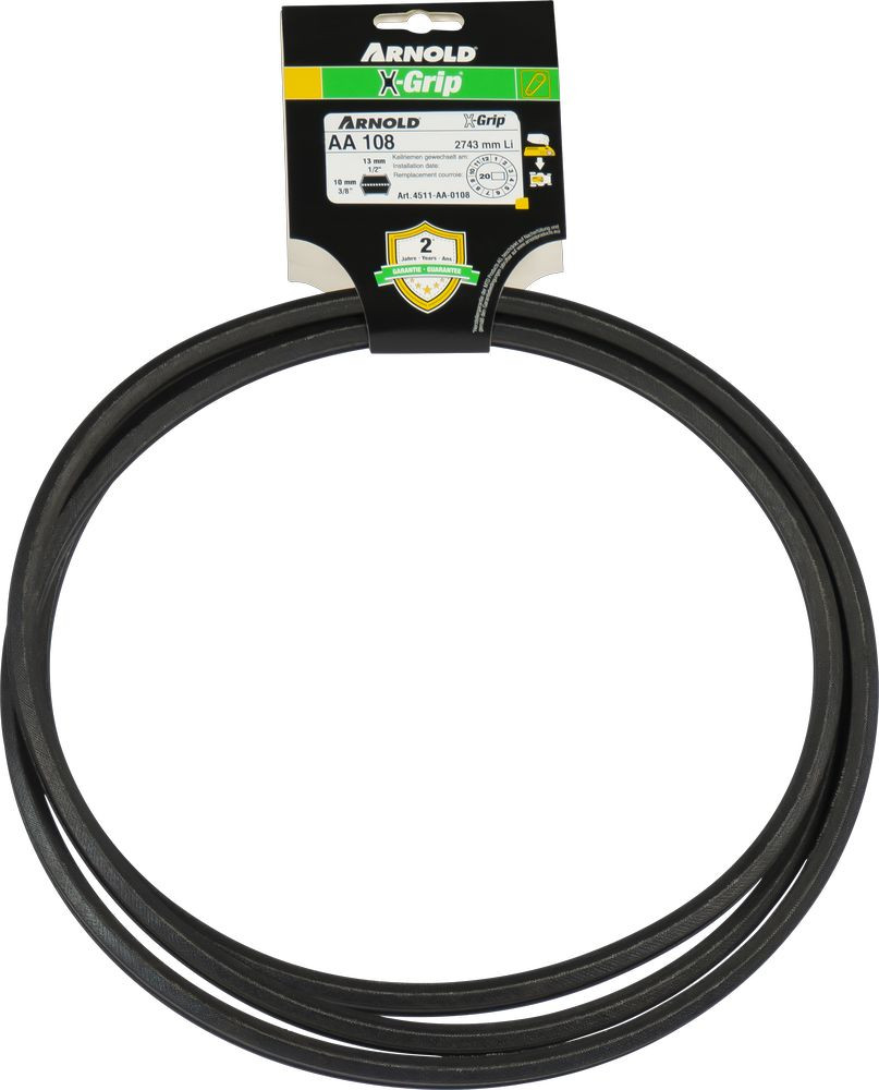 Courroie hexagonale X-Grip de type AA 108