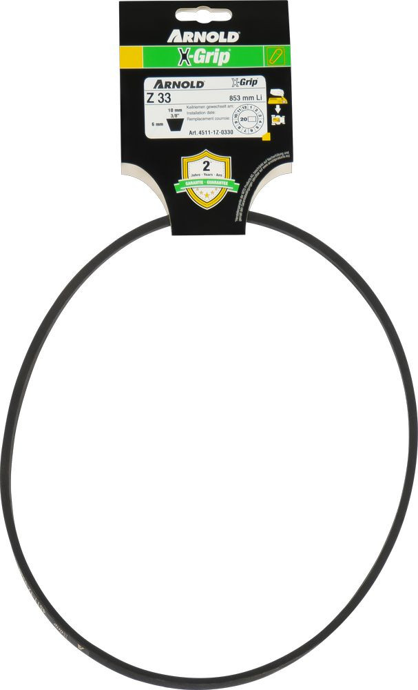 Courroie trapézoïdale X-Grip V de type Z 33