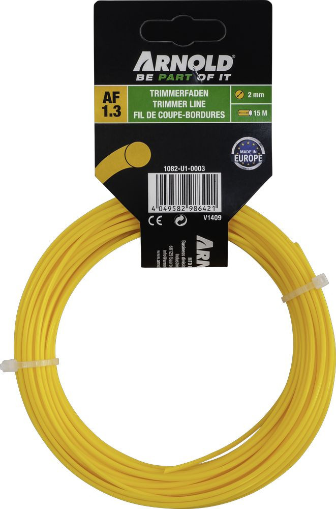Fil de coupe-bordure rond en nylon 2,0 mm × 15 m