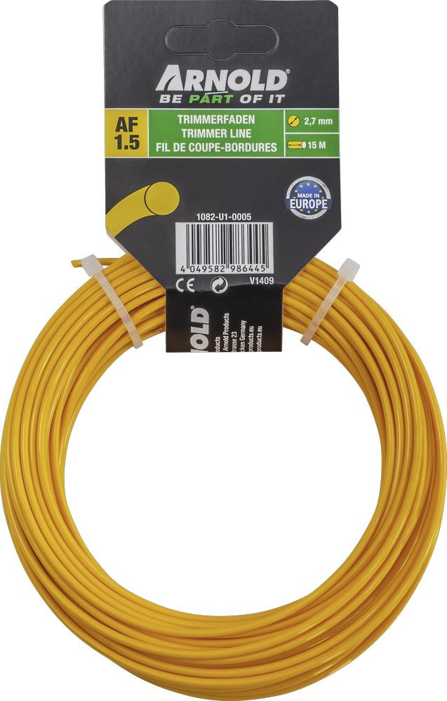 Fil de coupe-bordure rond en nylon 2,7 mm × 15 m