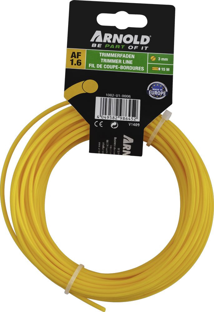 Fil de coupe-bordure rond en nylon 3,0 mm × 15 m