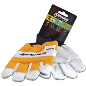 Gants de protection anti-coupures en cuir CS-1 pour tronçonneuse - Taille 10