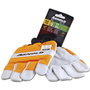 Gants de protection anti-coupures en cuir CS-1 pour tronçonneuse - Taille 11