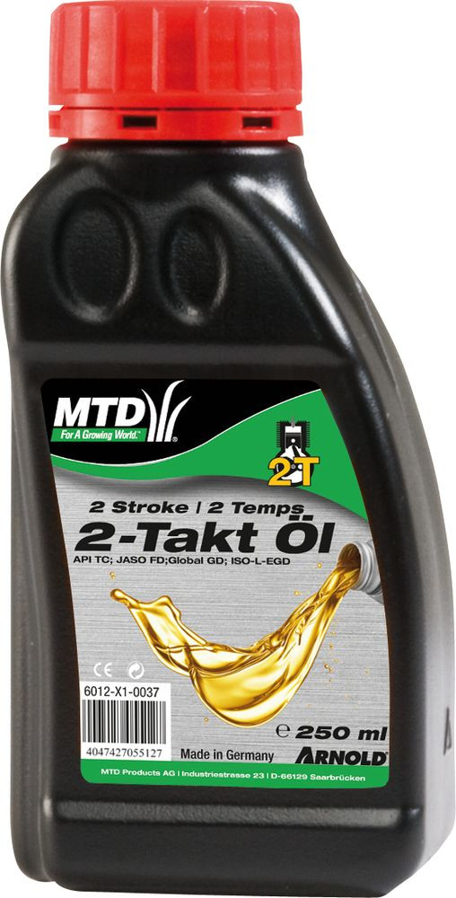 Huile semi-synthétique API-TC pour moteurs 2 temps - 250 ml