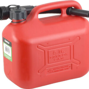 Jerrican de transport de carburant 5 l, rouge