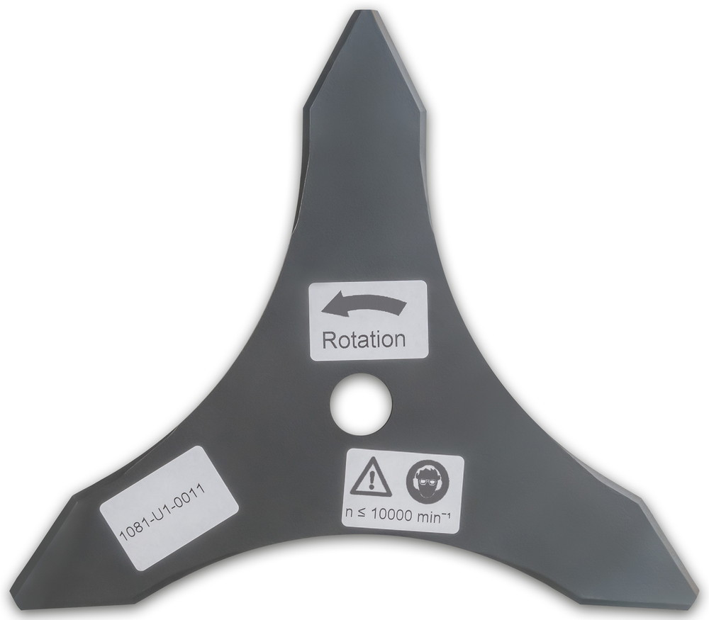 Lame de coupe pour débroussailleuse 255 mm, 3 dents, TC Ø 20,0 mm, 3,0 mm