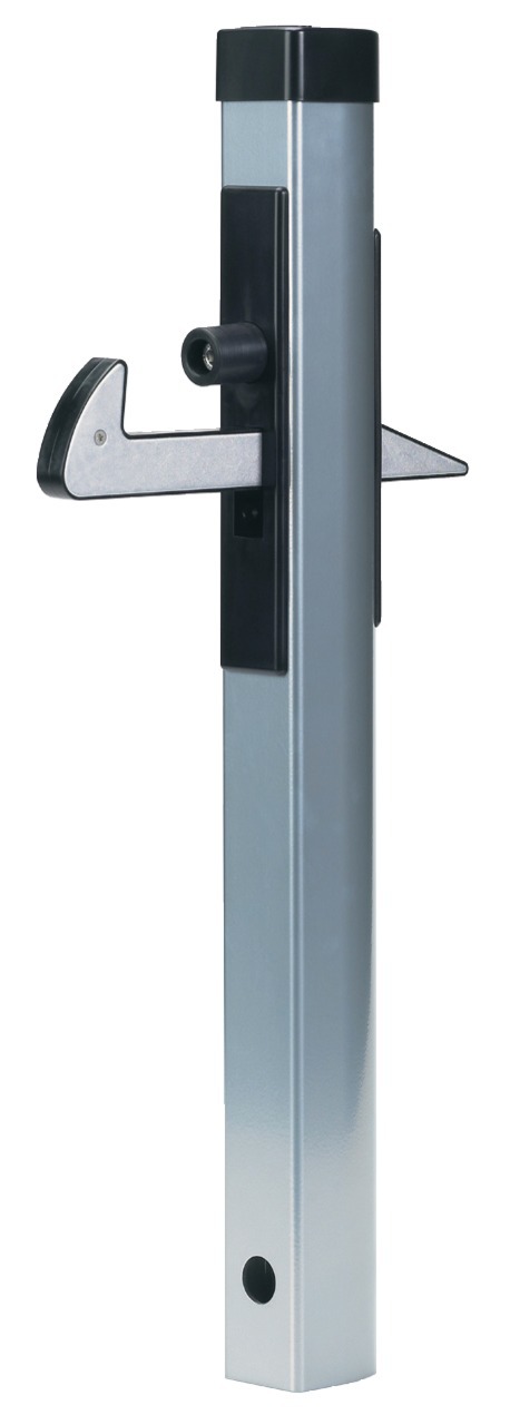 Arrêt de portillon à crochet en aluminium thermolaqué argent LOCINOX P00006705
