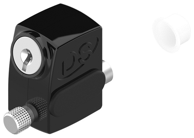 Arrêt de vantail S'HESTIA semi-automatique noir RAL 9005 LA CROISEE DS DS2590-013