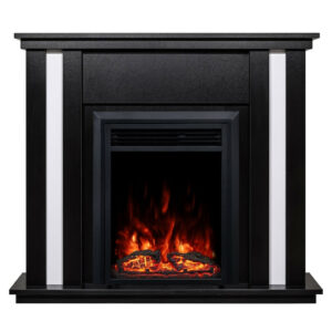 Cheminée électrique - Gustavo & Cris - 1500 W - Multicolore - Noir