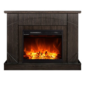 Cheminée électrique - Madeira & Lorance color - 1500W - Flamme 3 couleurs - Wenge