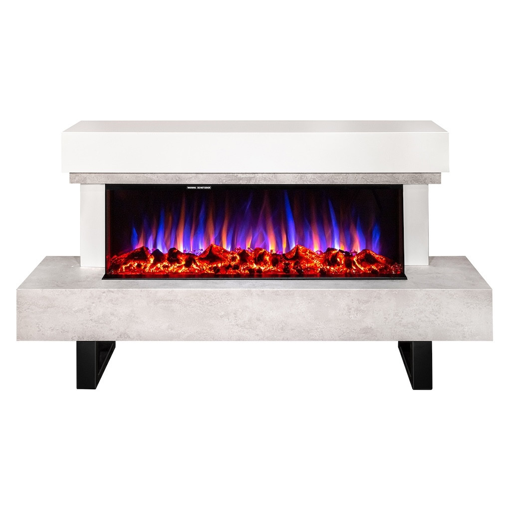 Cheminée électrique - Monro & Dalas - 1500 W - 30 flammes - Thermostat - Télécommande