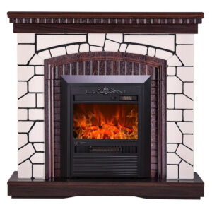 Cheminée électrique - Natali & Cristina - 2000W - Flamme décorative - Télécommande