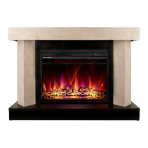 Cheminée électrique - Palermo Mini & Lorance Color - 1500W - 3 couleurs de flamme