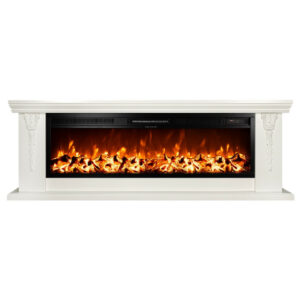 Cheminée électrique - Pandora & Tanzania - 1500W - 5 niveaux de flamme