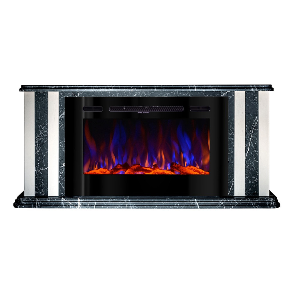 Cheminée électrique - Tatler & Adeli - 1500W - Flamme 3 couleurs
