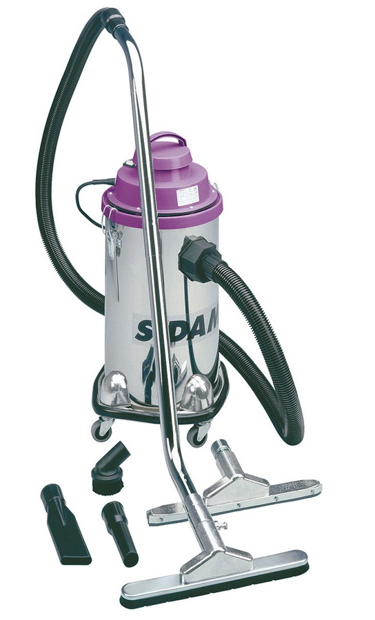 Aspirateur eau et poussières 1200W cuve inox JET 30 SIDAMO 20402008