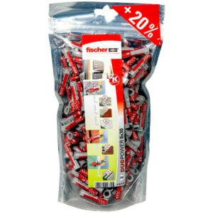Assortiment de 240 chevilles 3 en 1 duopower 536382 FISCHER, diam. 6 mm x L. 30