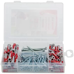 Assortiment de 80 chevilles à visser nyLon FISCHER