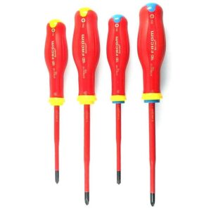 Jeu de 4 tournevis Borneo isolés FACOM ATB.J4TVEPB