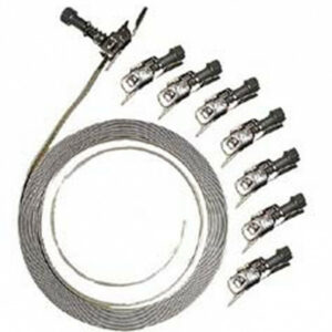 Collier feuillard acier inox 9 mm kit 3 m + 8 têtes basculantes