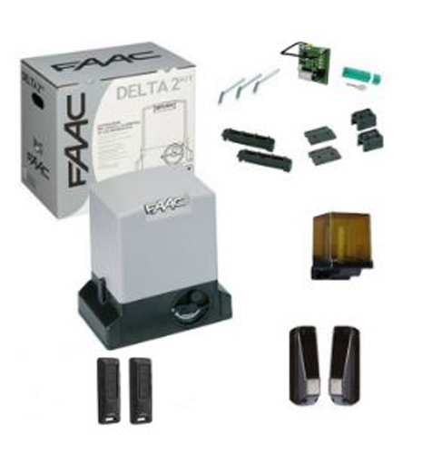 Automatisme pour portail Delta kit intégral 230 V 500 kg new FAAC 105630351