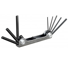 Cles 6 pans sur monture metal 8 clés : 2 / 3 / 4 / 5 / 5,5 / 6 / 8 / 10 mm.