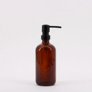 Distributeur de savon en verre Ambre, marron
