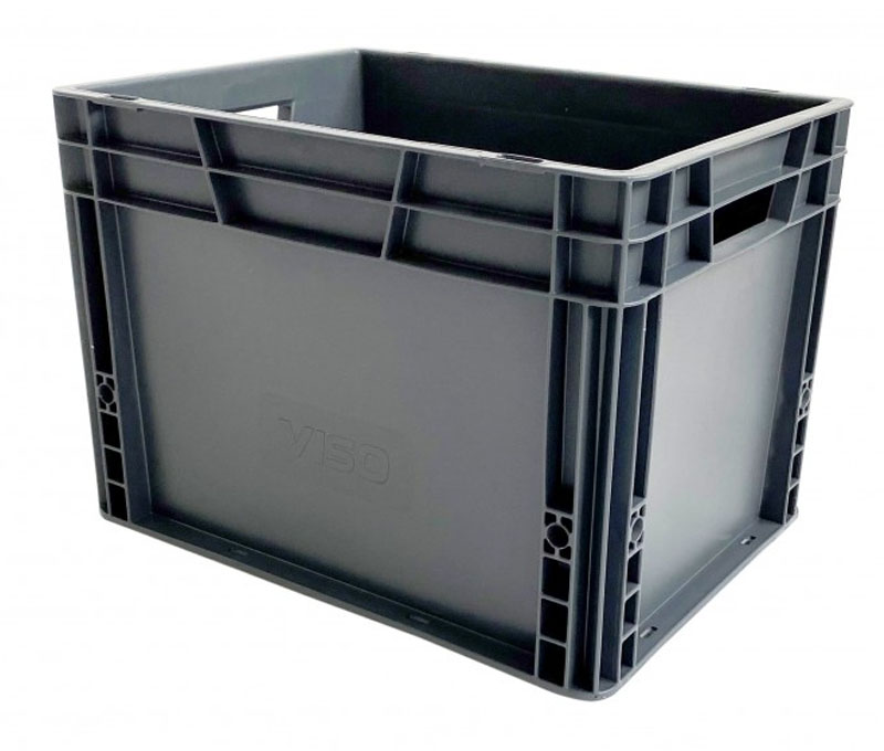 Bac de manutention polypropylène 400 x 300 mm série E 25 L charge 20 kg VISO E4332/21