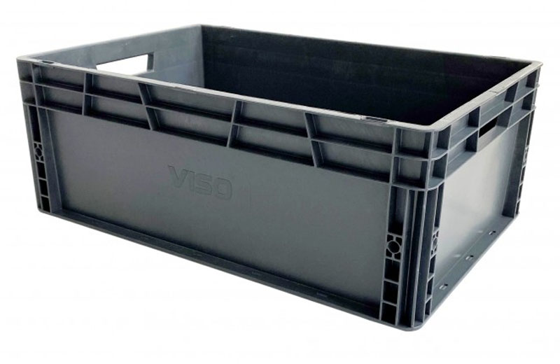 Bac de manutention polypropylène 600 x 400 mm série E 45 L charge 30 kg VISO E6420/21