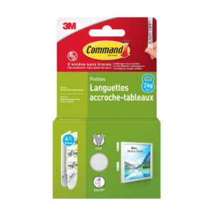Bande scratch adhesif cadre petit modele lot de 4