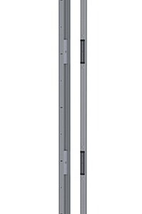 Bandeau à ventouses finition argenté hauteur 2500 mm SEWOSY CPREG2NAR/250AS