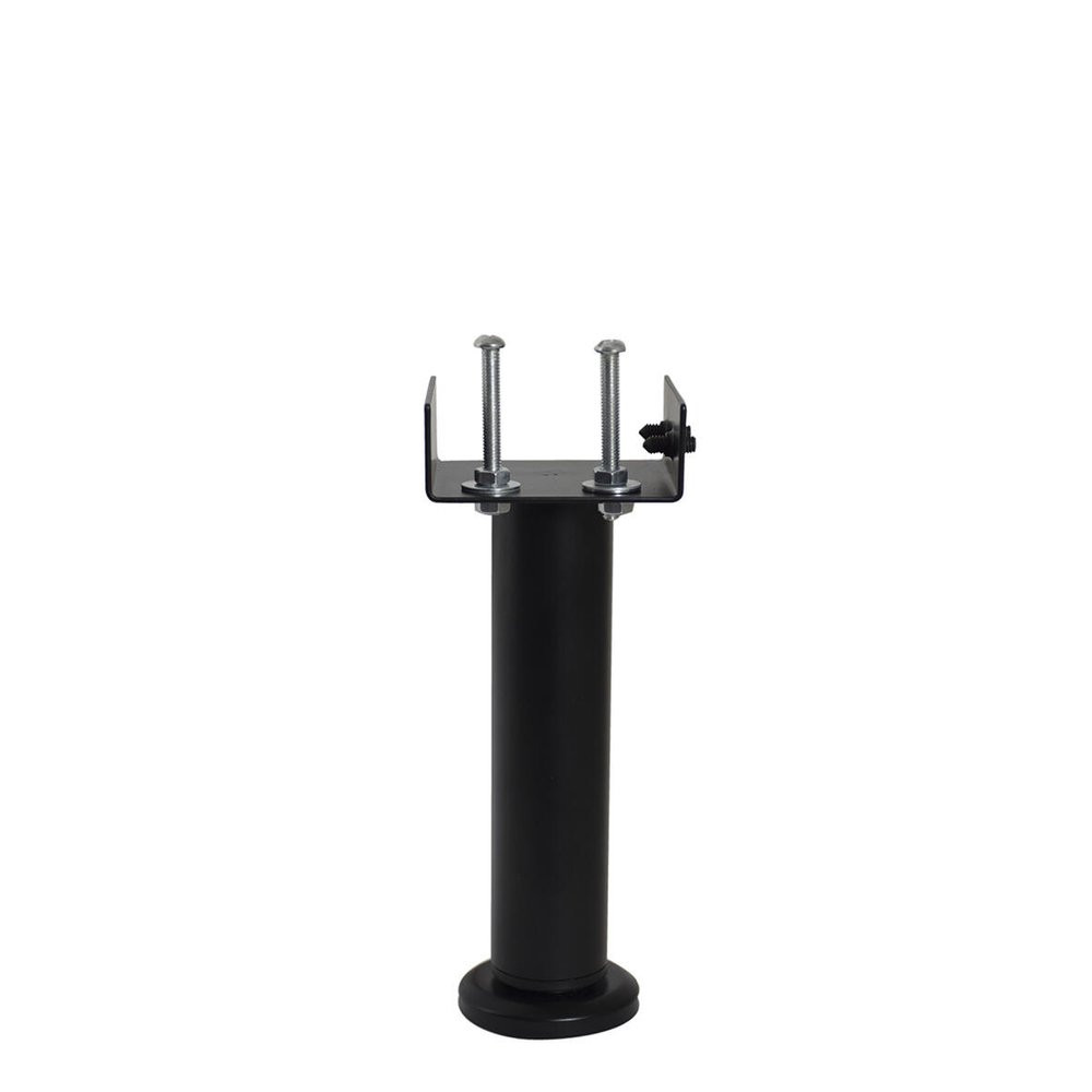 Pied de lit central réglable rond BAR PLUS acier noir Ht. max 30 x Diam. 5.8 cm