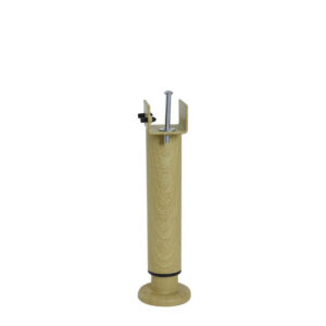 Pied de lit réglable rond BAR PLUS acier finition bois Ht. max 30 x Diam. 5.8 cm